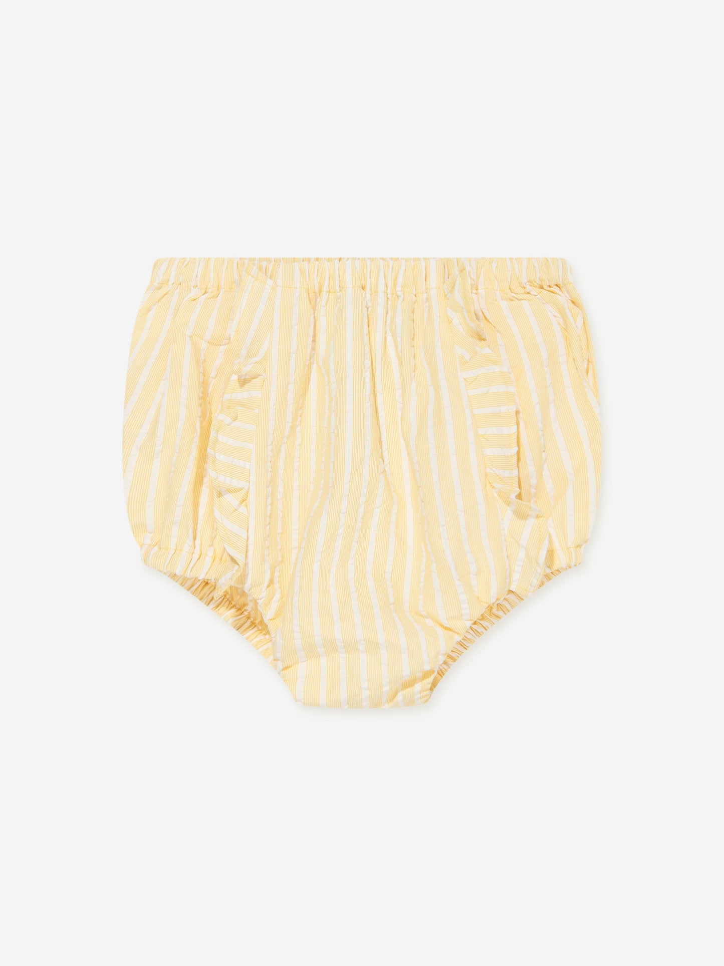 Emporio Armani 女婴条纹短裤套装（黄色）