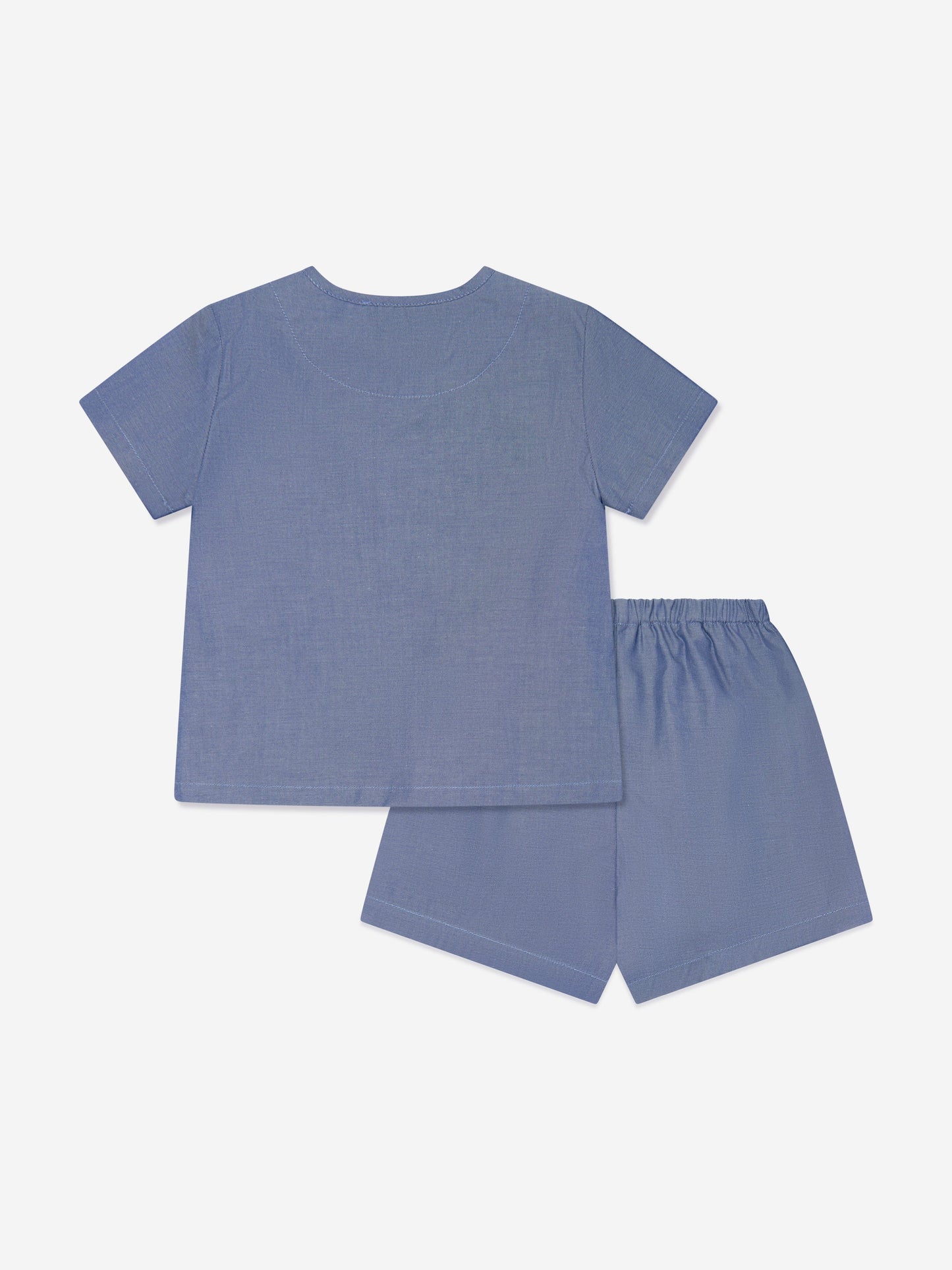 Emporio Armani 男婴蓝色 Chambray 短裤套装