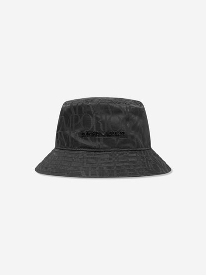 Emporio Armani Boys 海军蓝徽标渔夫帽