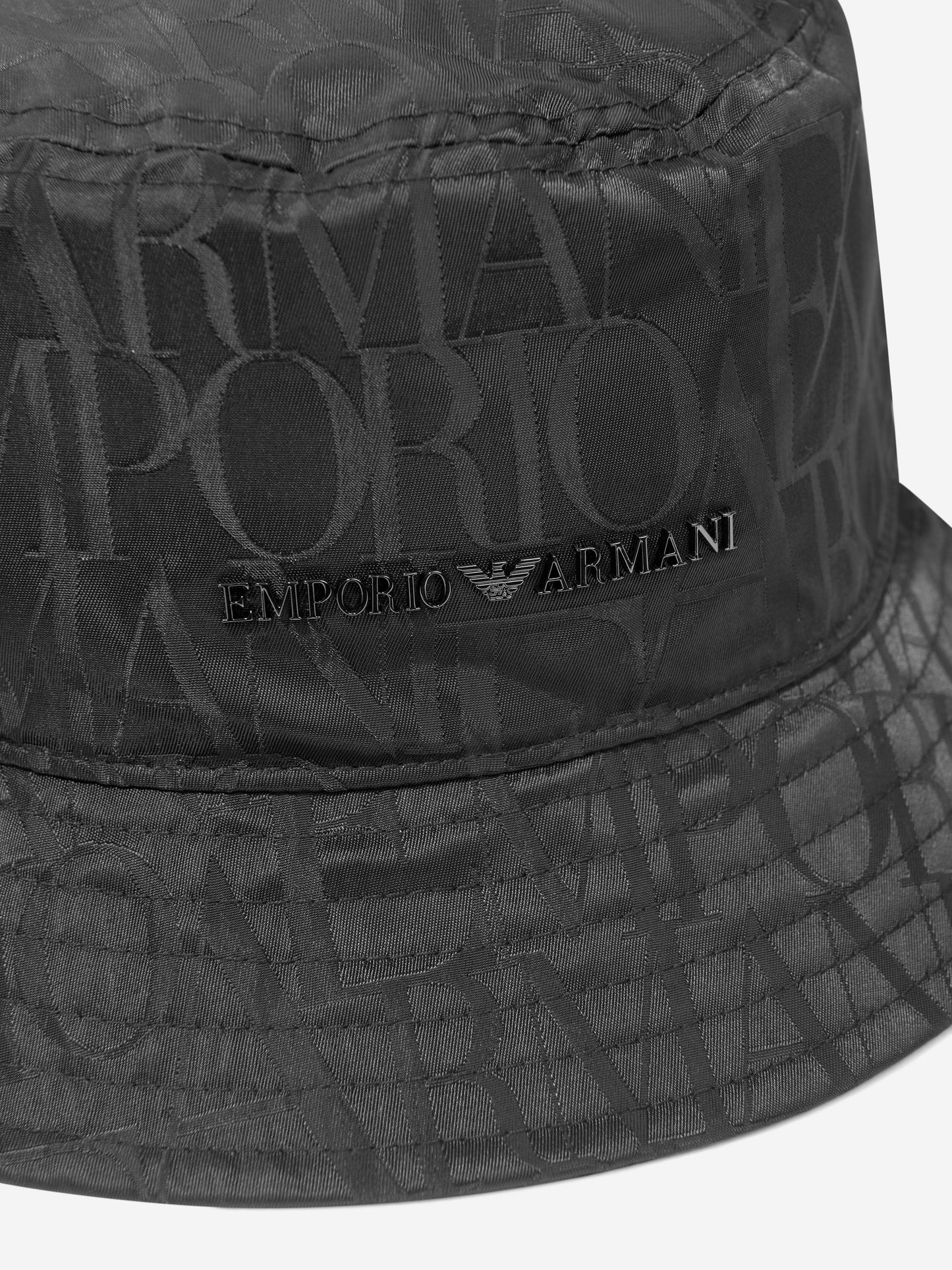 Emporio Armani Boys 海军蓝徽标渔夫帽