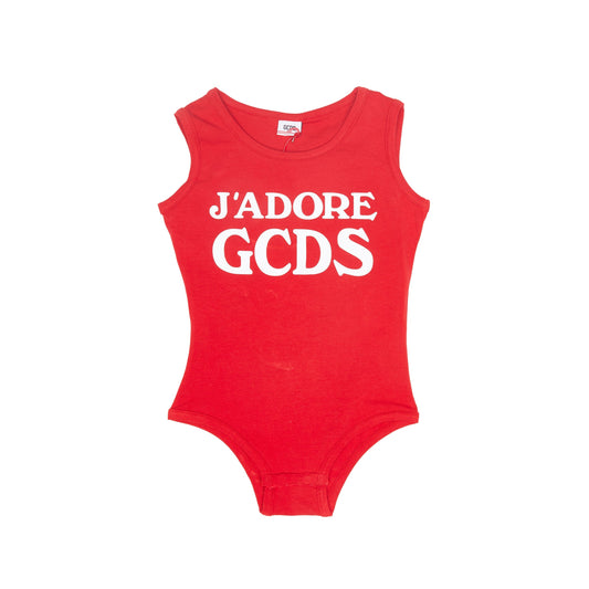 女童红色棉连体衣