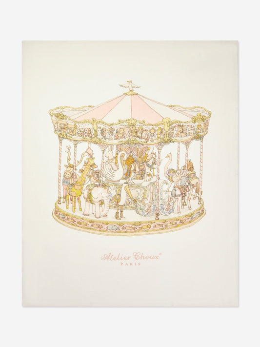 Atelier Choux 女婴旋转木马羊绒毯
