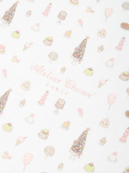 Atelier Choux Baby Girls Sweetie Pie Swaddle in Pink