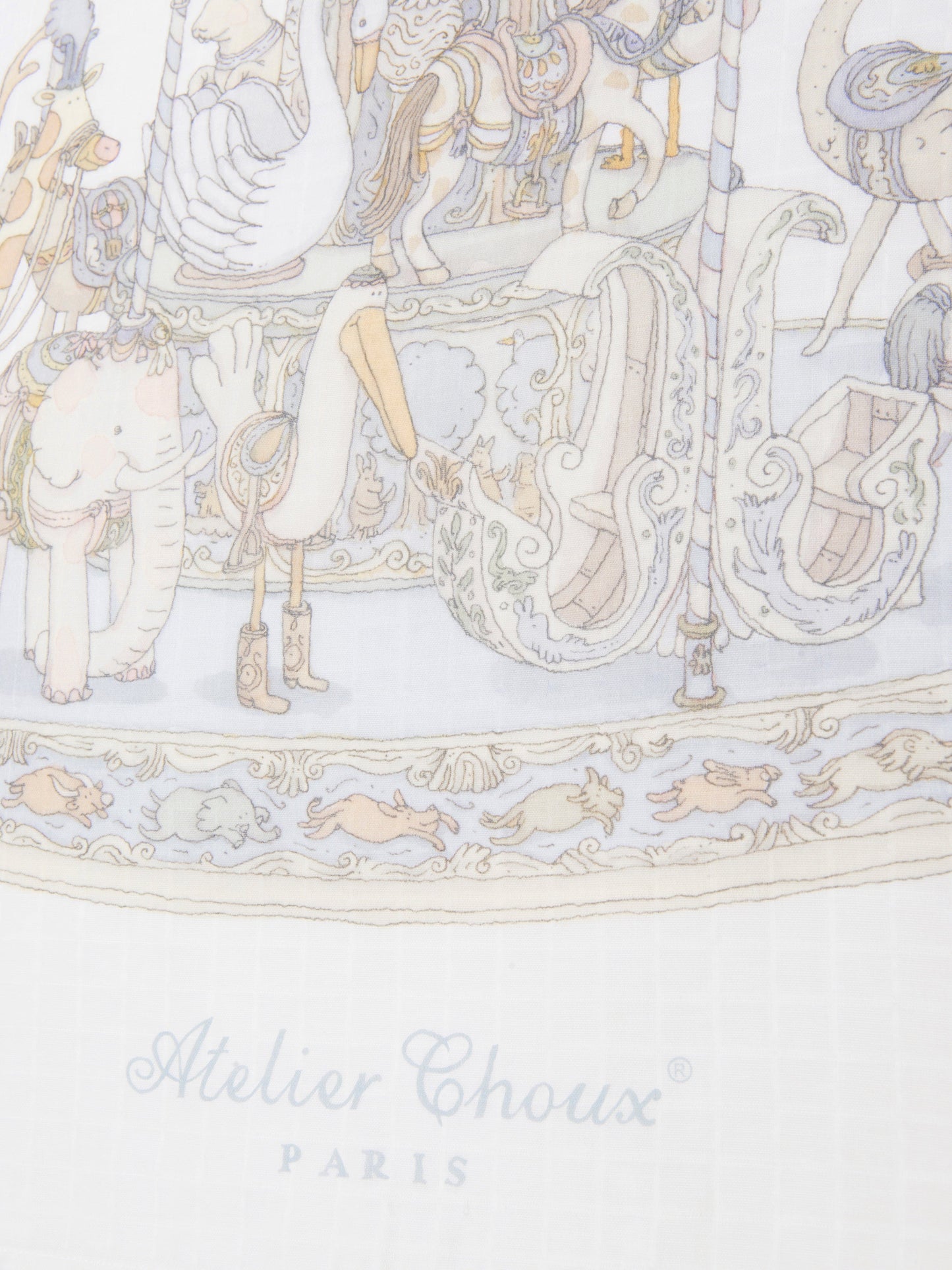 Atelier Choux 男婴旋转木马襁褓（蓝色）
