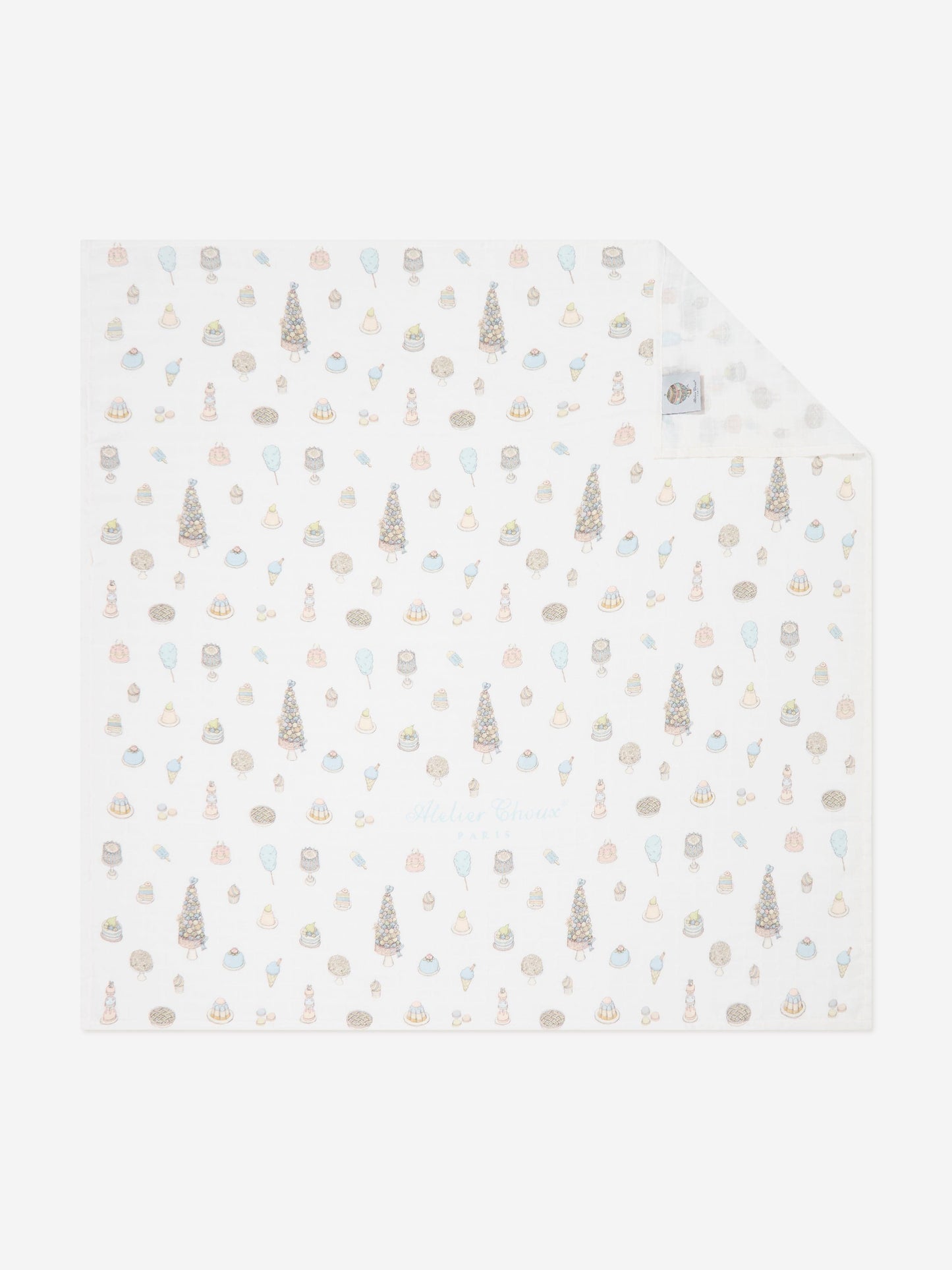 Atelier Choux Baby Boys Sweetie Pie Swaddle in Blue