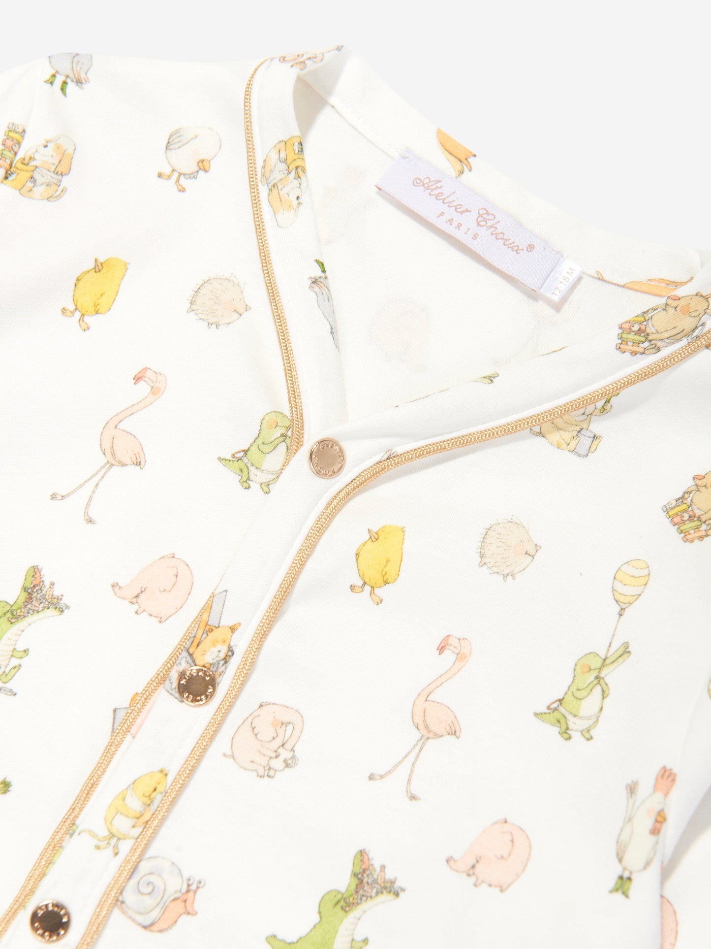 Atelier Choux Baby Choux 经典连身裤（白色）