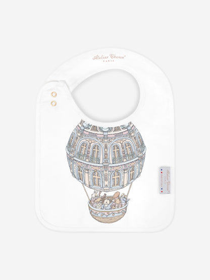 Atelier Choux Baby Boys Château Choux™ Satin Bib in Blue