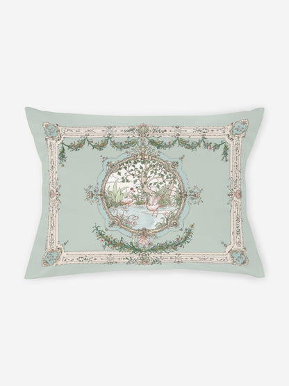 Atelier Choux Baby Tapestry Satin Pillow Cover in Green (40 cm x 30 cm)