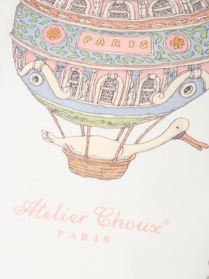 Atelier Choux Baby Grand Carré Hot Air Balloons in White