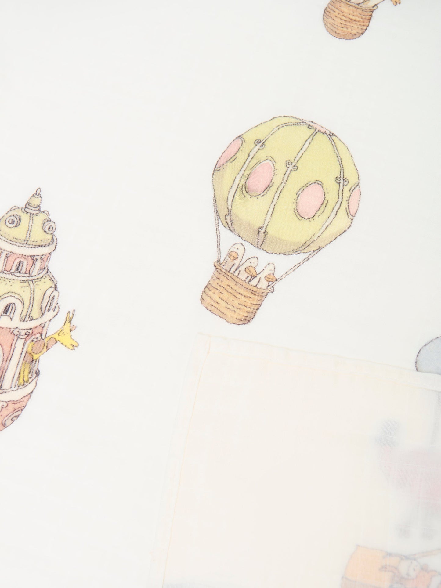 Atelier Choux Baby Grand Carré Hot Air Balloons in White
