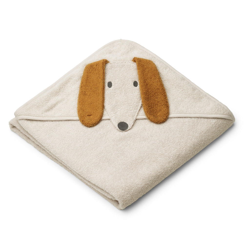 儿童白色连帽浴巾(100x100cm)