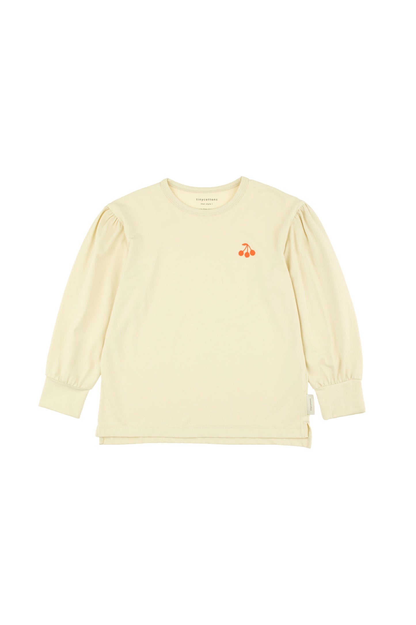 Girls Beige Cotton T-shirt
