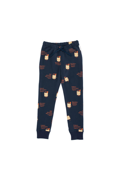 Girls & Boys Navy & Eggnog Cotton Trousers