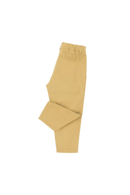 Girls Yellow Cotton Trousers