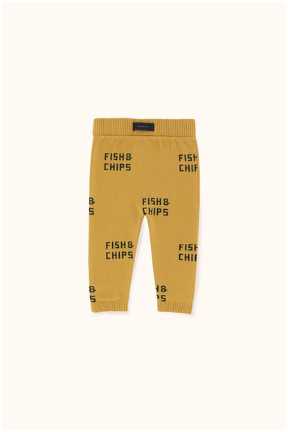 Girls Mustard & Dark Green Cotton Trousers