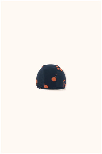 Girls Navy & Red Cherries Swim Hat