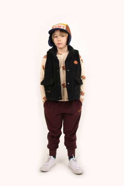 Boys & Girls Black Dog Sherpa Vest