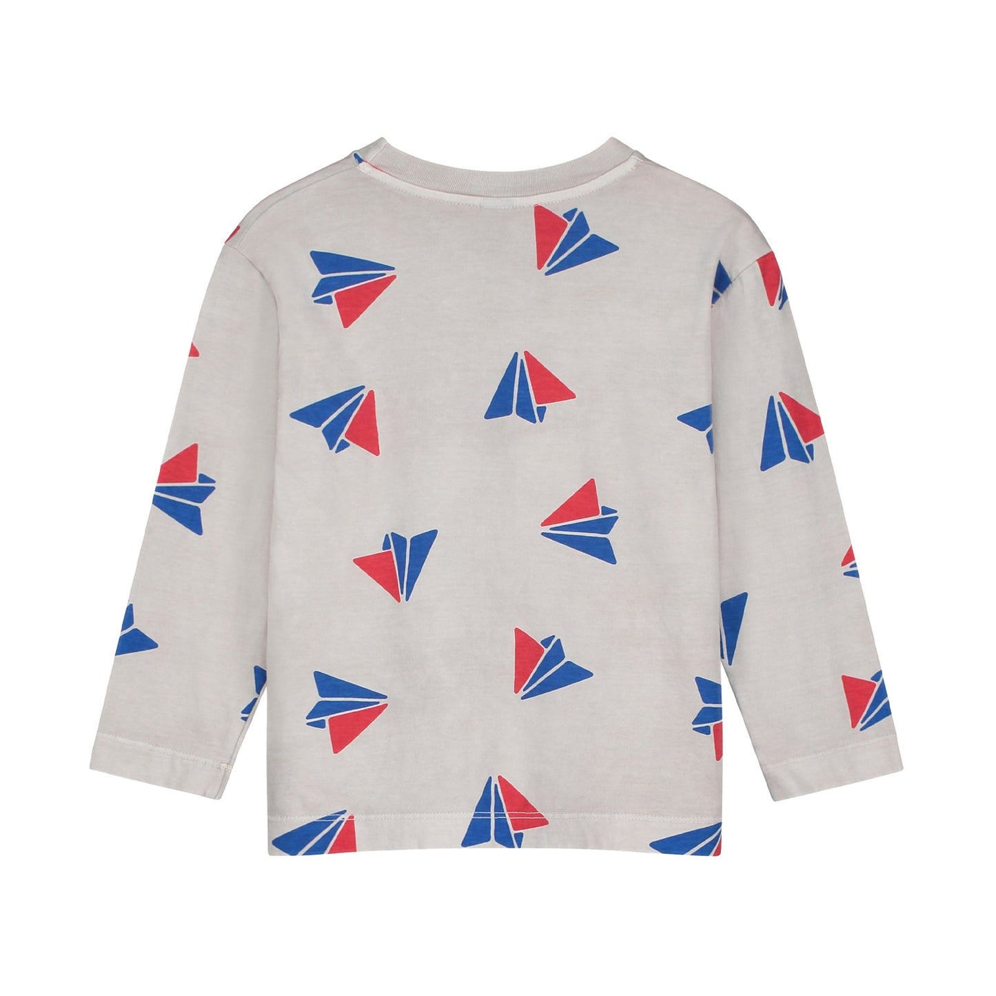 儿童灰色印花棉T恤