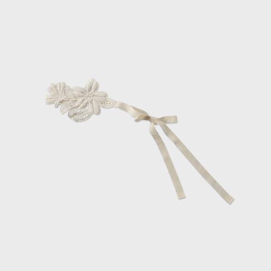 女童白色花朵发带