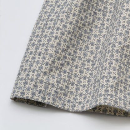 女童蓝色碎花棉连衣裙