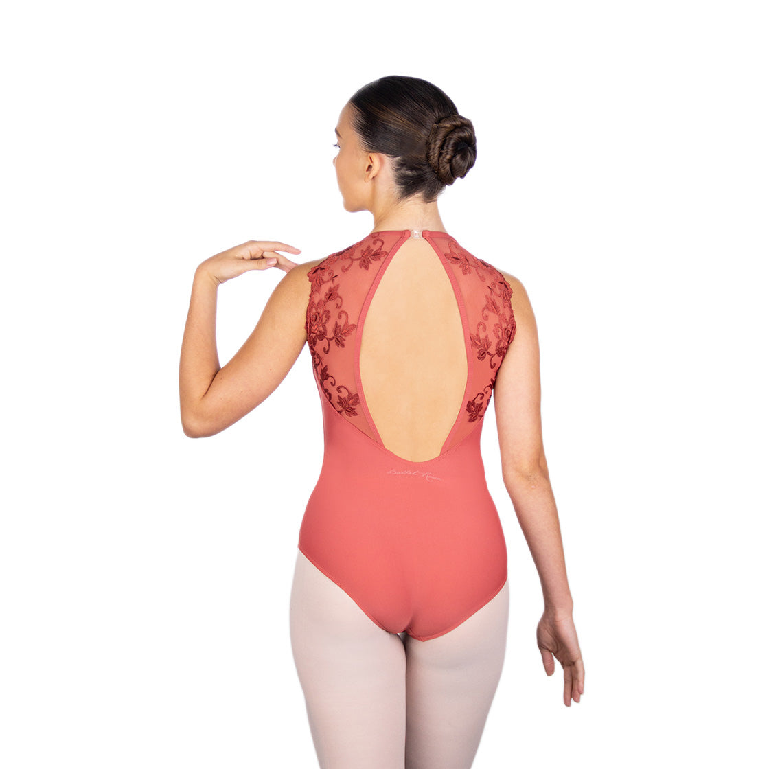 女童桃粉色"Alba"芭蕾舞连体衣