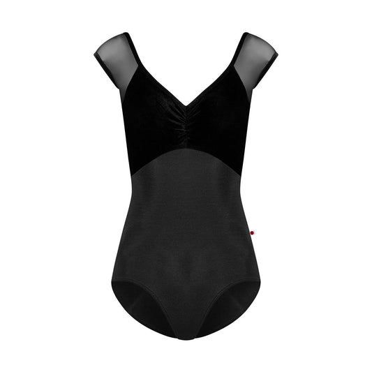 女士黑色"Elli/N-Black/V-Black/Mesh Black/V-Black"芭蕾舞连体衣