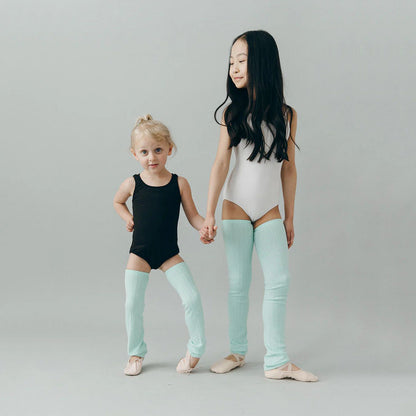 儿童浅绿色芭蕾舞护腿(Ariel - KIDS leg warmers)