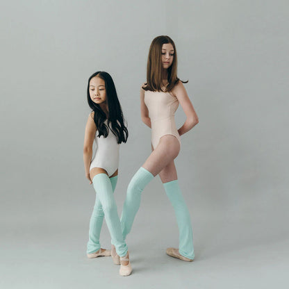 儿童浅绿色芭蕾舞护腿(Ariel - KIDS leg warmers)