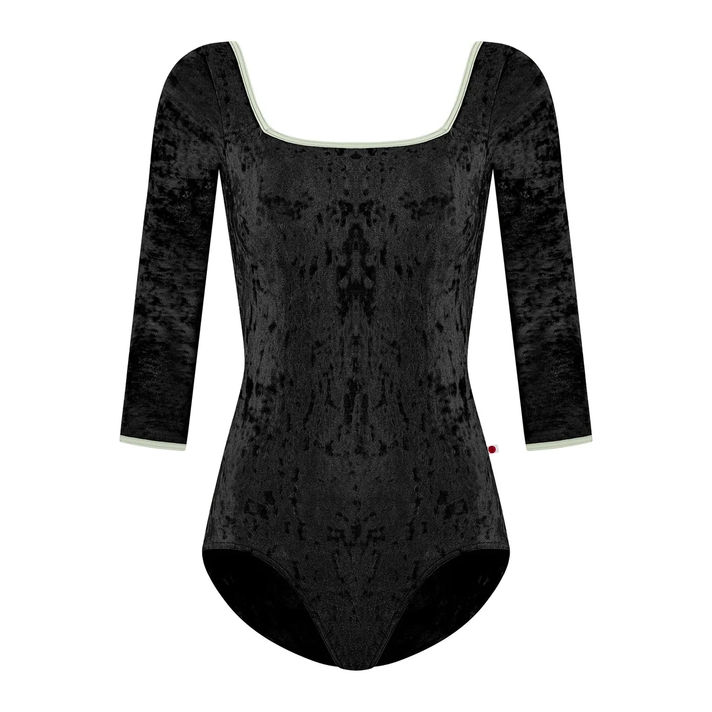 女士黑色"Marieke/CV-Black/T-Pistachio/3Q Sleeves"芭蕾舞连体衣