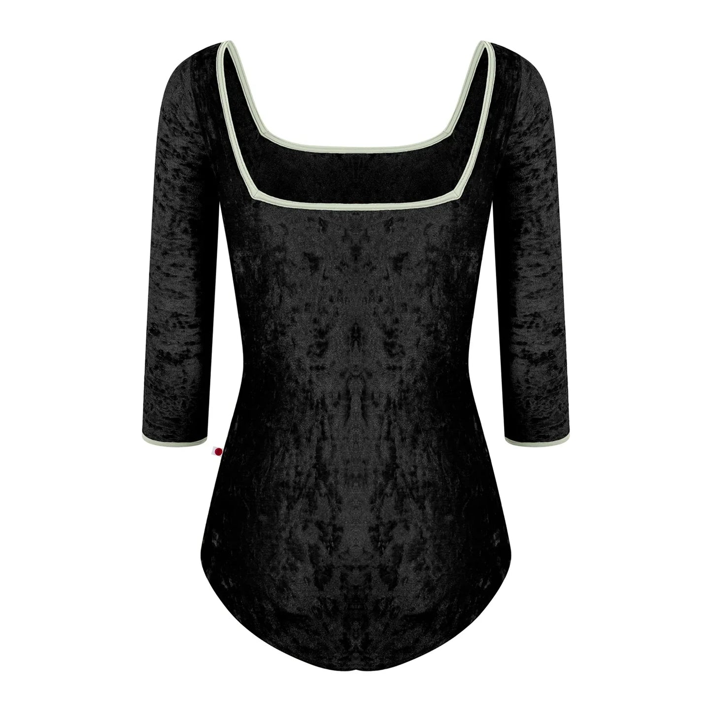 女士黑色"Marieke/CV-Black/T-Pistachio/3Q Sleeves"芭蕾舞连体衣
