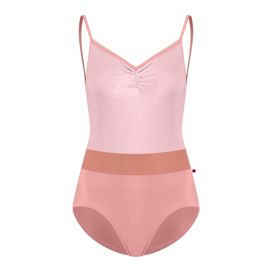 女士玫瑰粉"Micah/N-Antique Rose/V-Dreamy/N-Antique Rose/N-Rosewood"芭蕾舞连体衣