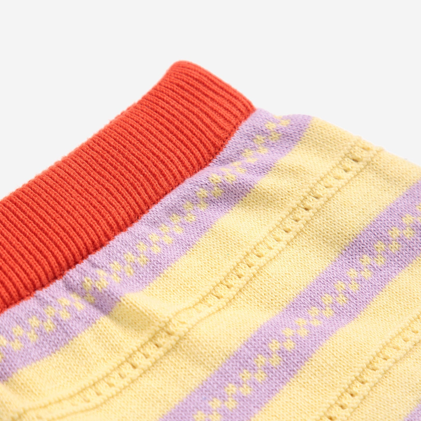 女婴米色花朵针织棉套装(2件)