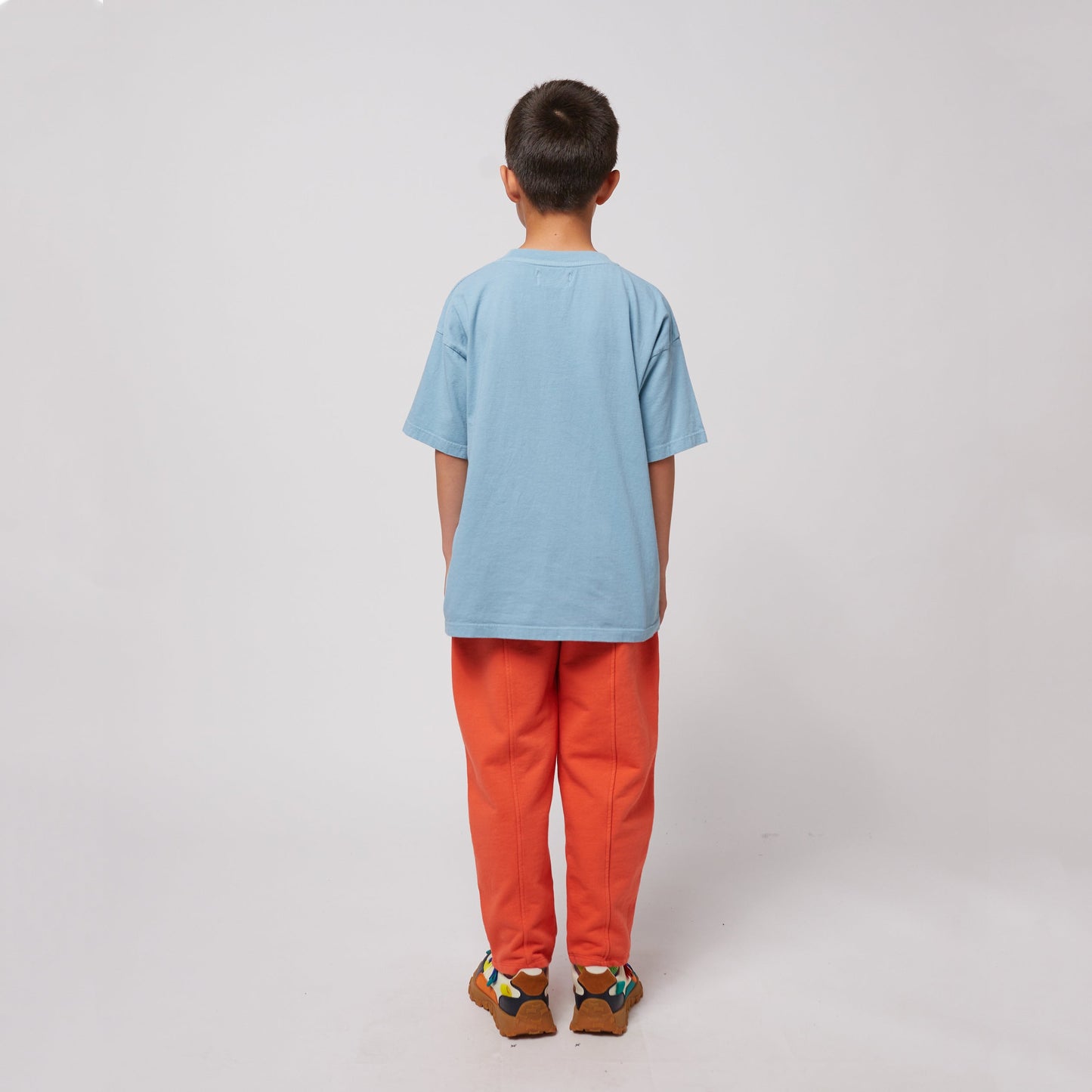 儿童蓝色印花LogoT恤