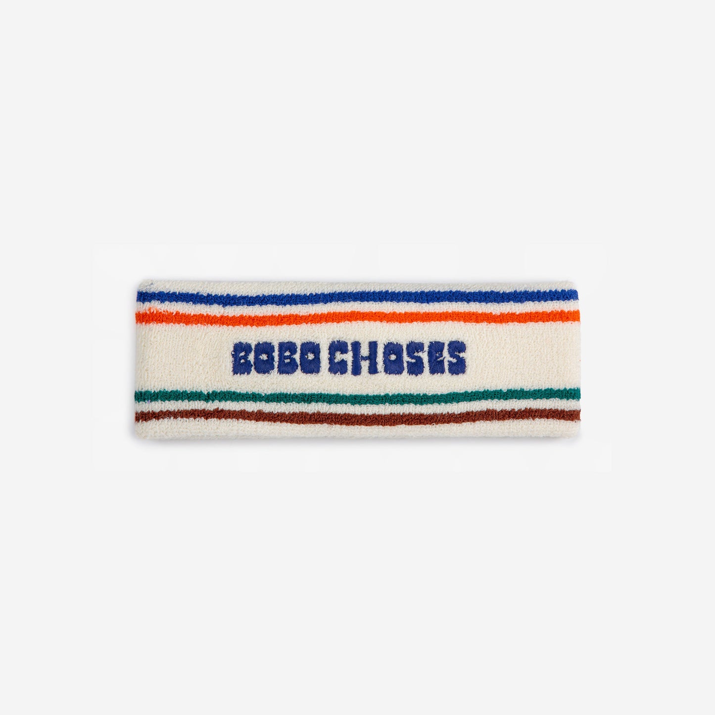 女童七彩条纹毛巾发箍