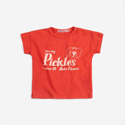 婴儿红色Logo棉T恤