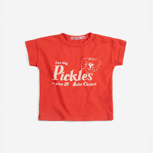 婴儿红色Logo棉T恤