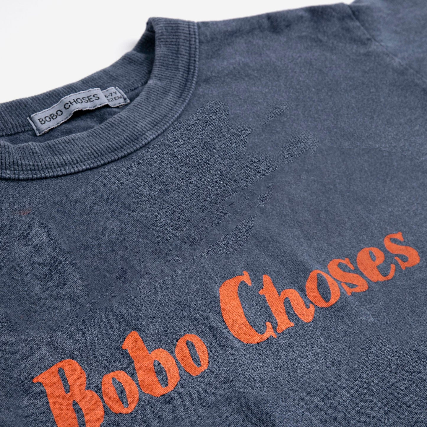 儿童藏青色Logo棉T恤