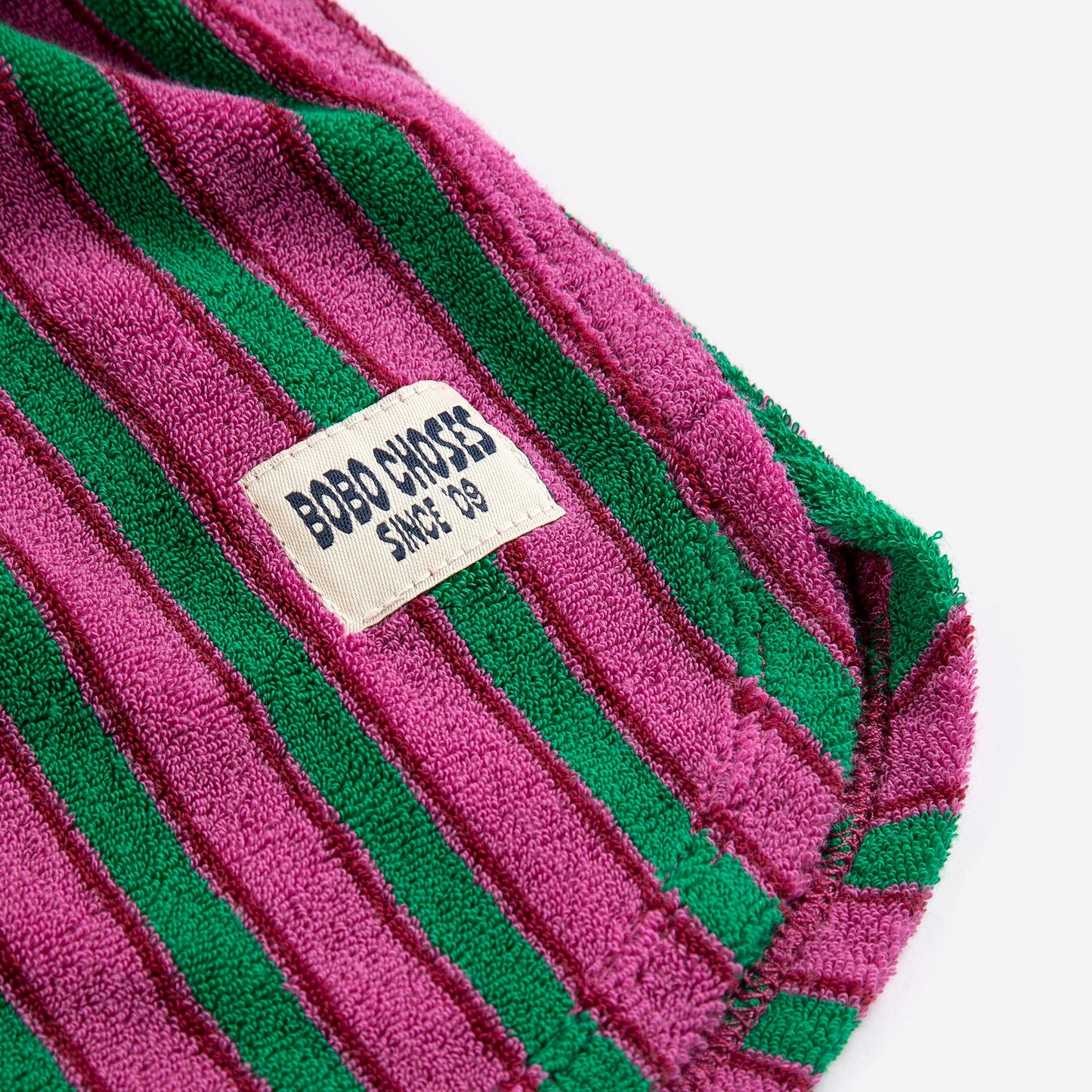 儿童紫色条纹棉短裤