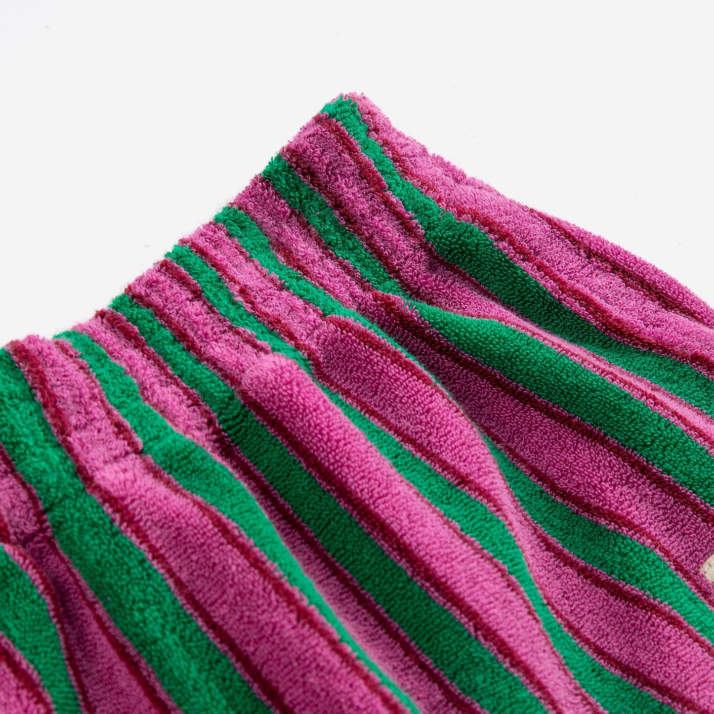 儿童紫色条纹棉短裤