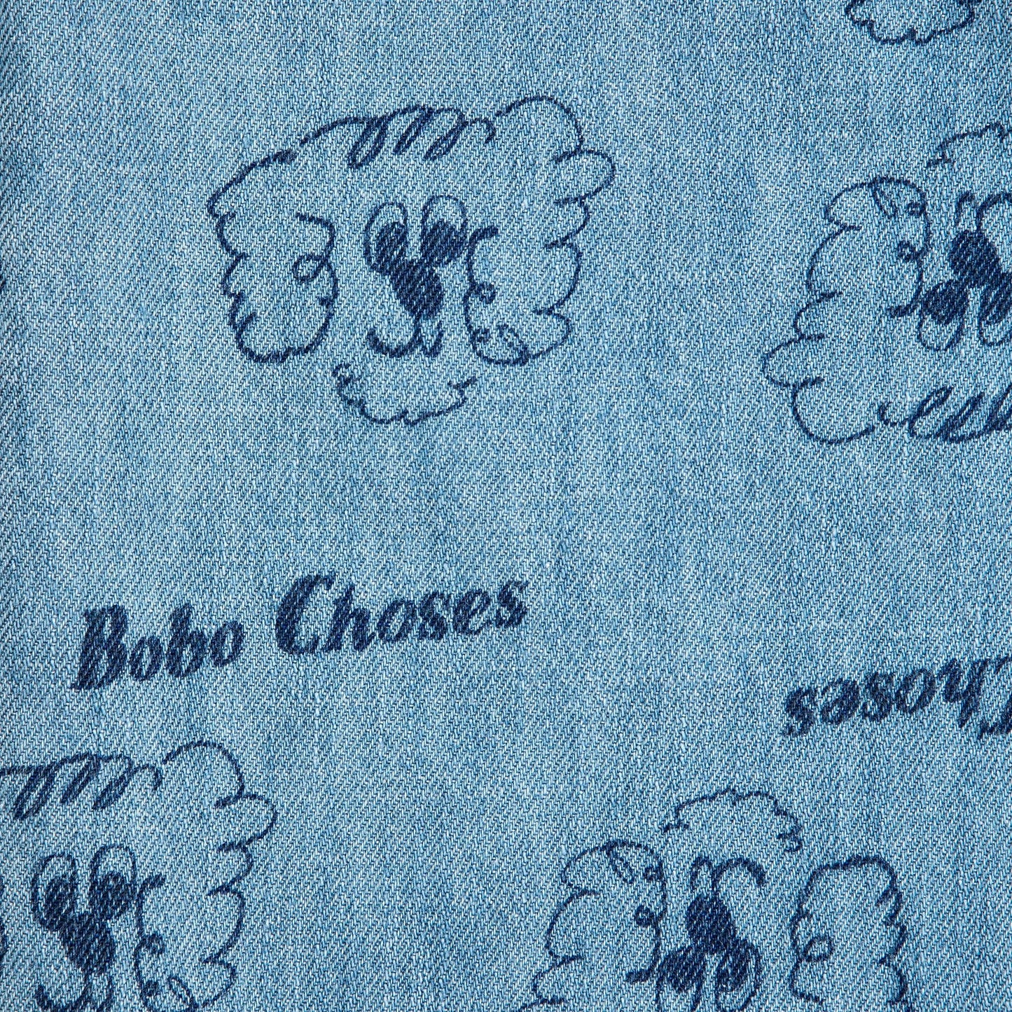 儿童浅蓝色牛仔裤