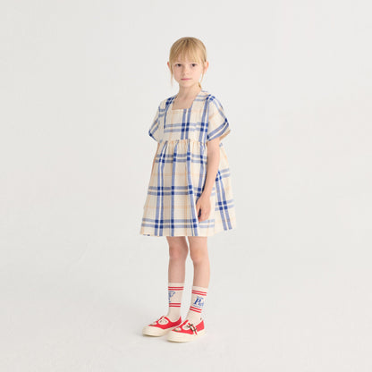 儿童米色Logo棉袜