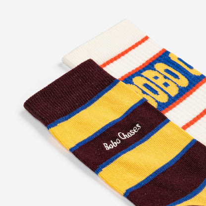 儿童彩色棉袜套装(2件)