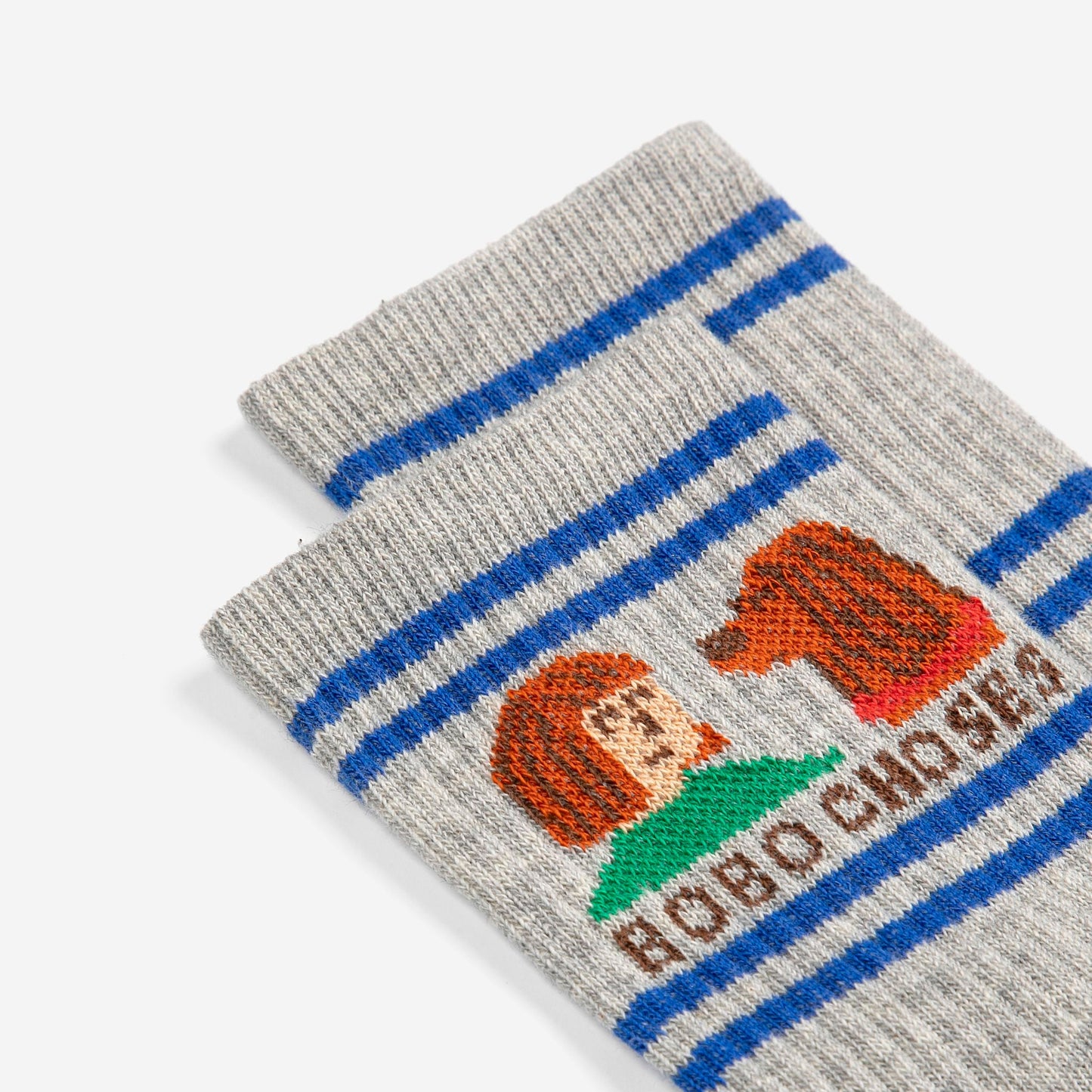 儿童灰色Logo棉袜