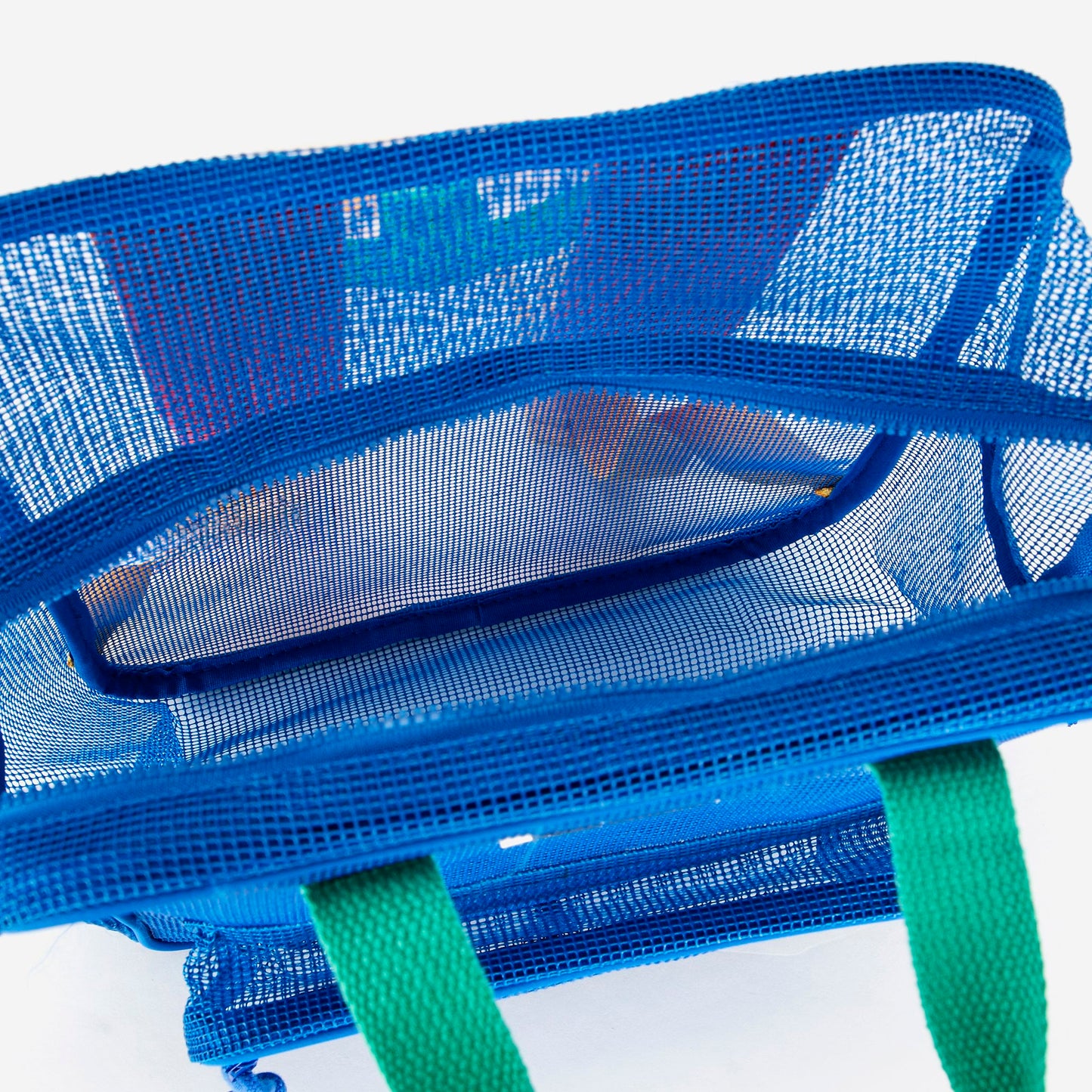 儿童蓝色网状背包(高28x宽22x深9cm)