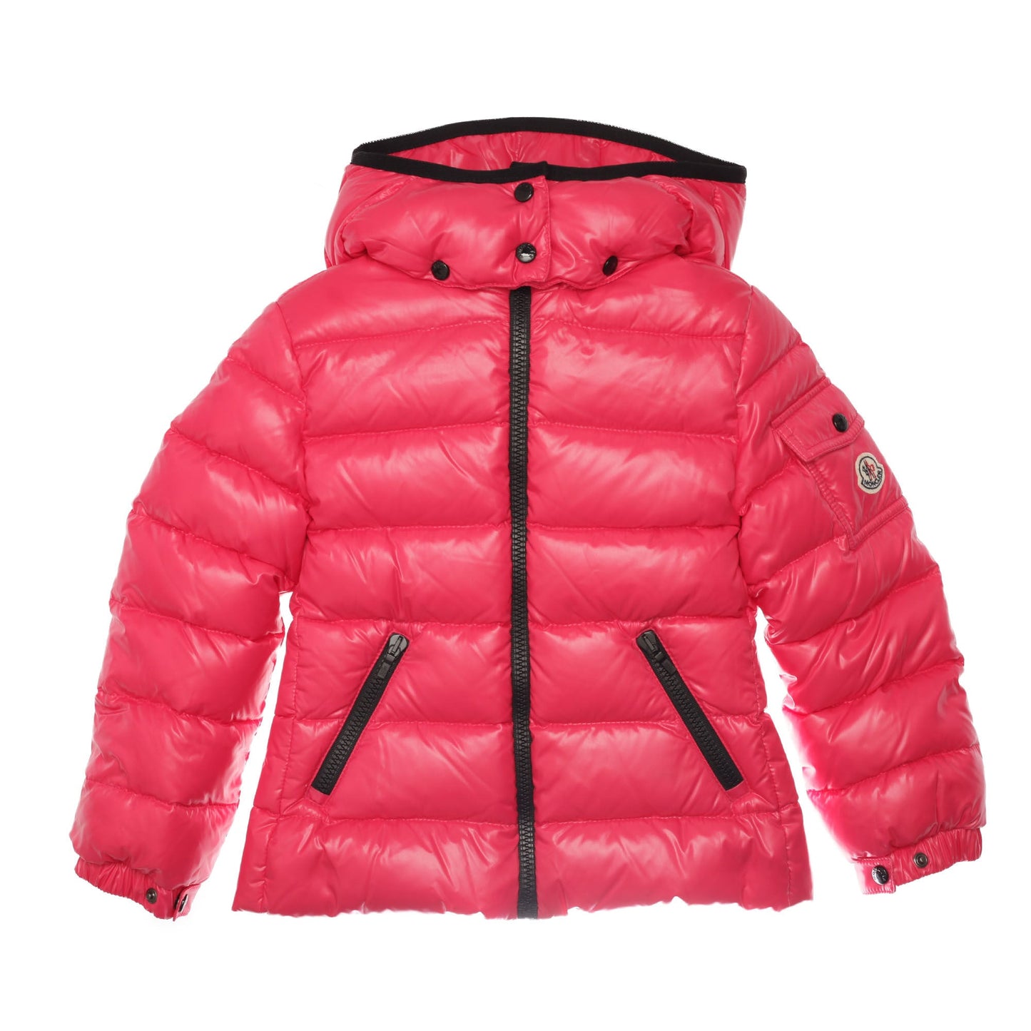 Baby Pink Hooded 'Bady' Padded Down Jacket