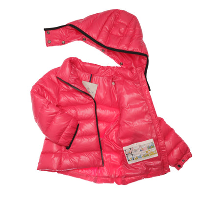 Baby Pink Hooded 'Bady' Padded Down Jacket