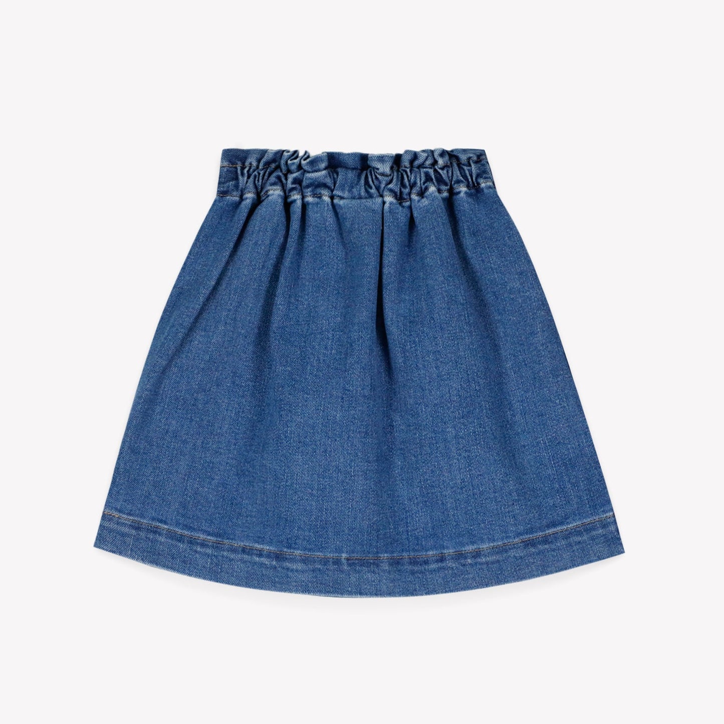 女童牛仔蓝色短裙