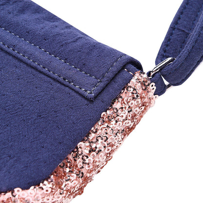 Girls Dark Grey Tassel Trims 'Dika'Messenger Bags