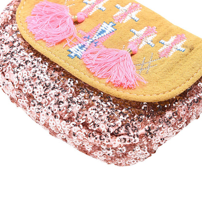 Girls Safran Tassel Trims 'Dika'Messenger Bags