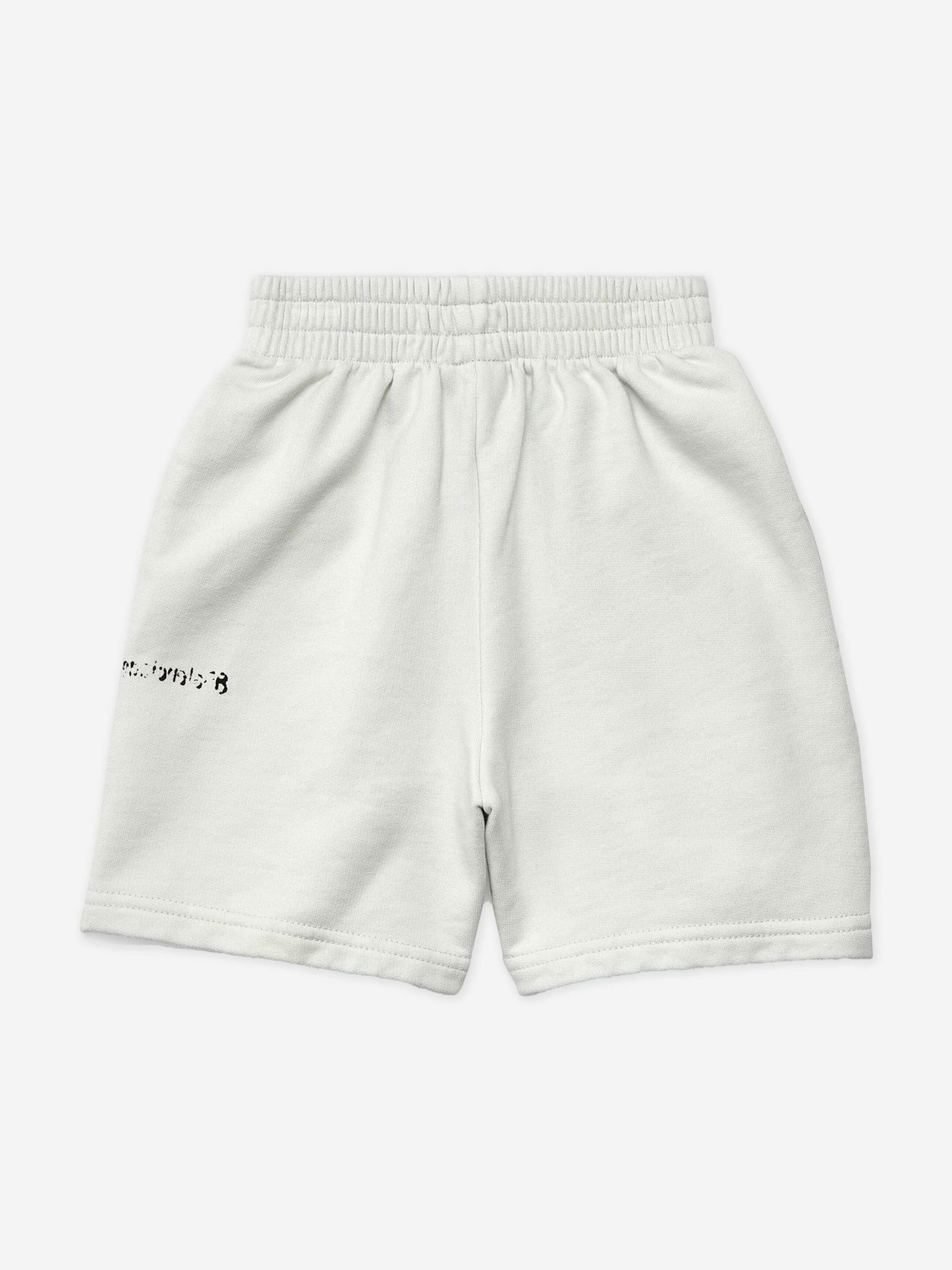 Balenciaga 儿童白色徽标慢跑短裤